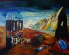 \"Autumn Dream, or the Wheel of Conscience\", 80x100 cm, oil on canvas, 1988-1992.